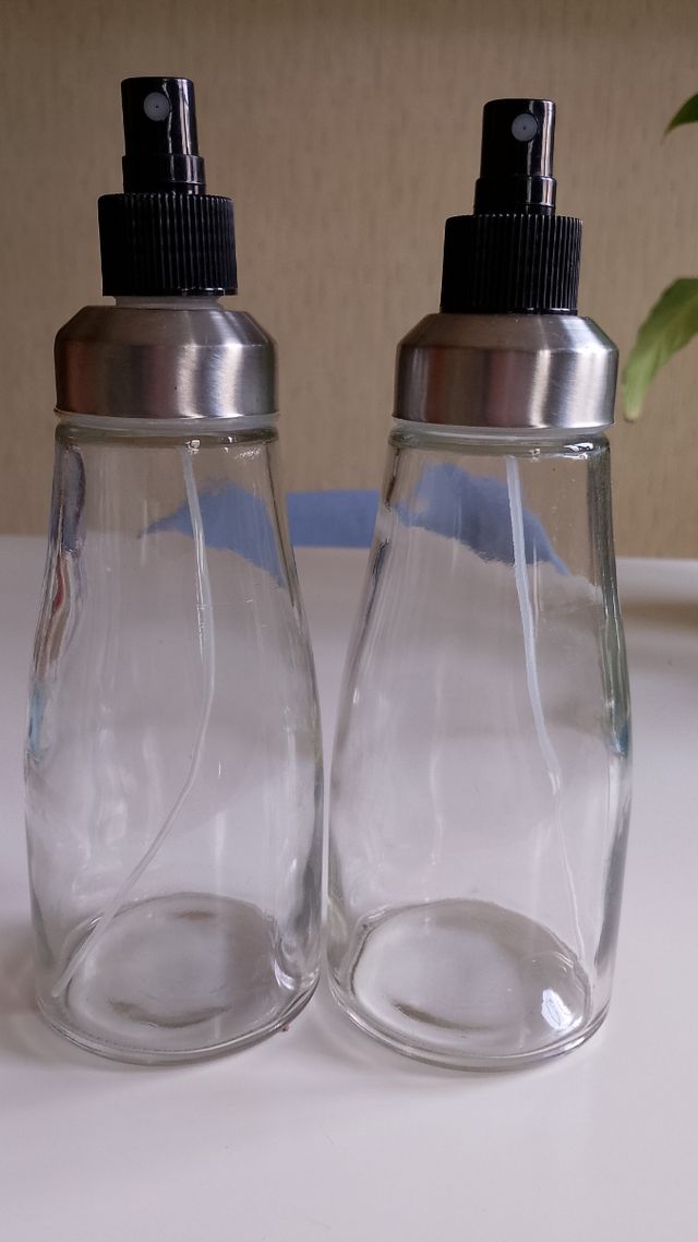 Botellas vidrio espray x2