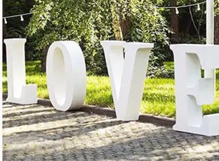Letras boda A&J