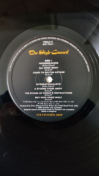 LP The Style Council-Our Favourite Shop