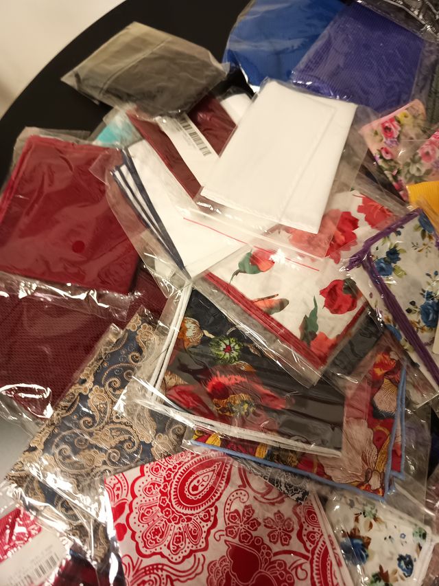 Lote de pañuelos de bolsillo elegante y variado