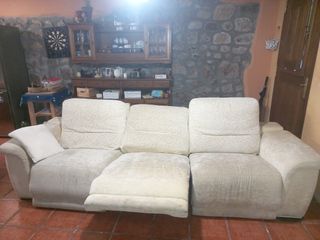Sofá abatible y reclinable. Opción automático.