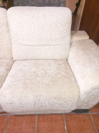 Sofá abatible y reclinable. Opción automático.