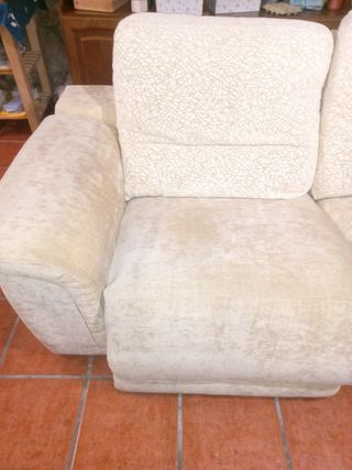 Sofá abatible y reclinable. Opción automático.