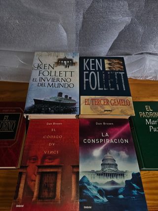 Libros Ken Follet y Dan Brown casi casi regalados!