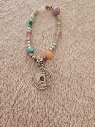 Pulsera acero y piedras