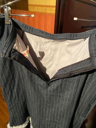 Conjunto falda rociera vaqueratop blanco perforad