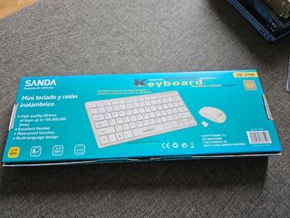 NUEVO teclado y raton Inalámbrico Sanda 