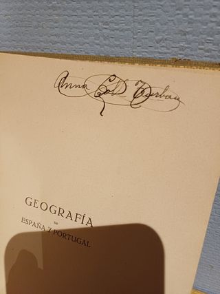Libro antiguo GEOGRAFIA España y Portuga