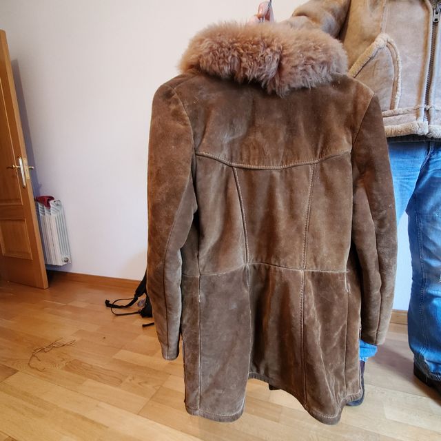 Abrigo zamarra de cuero