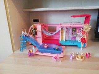 Camper dei sogni BARBIE fbr34+ barbie+ken + 2 bamb