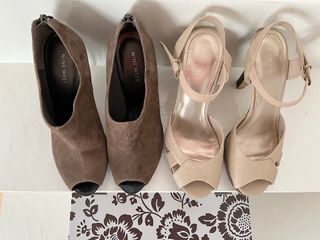 2 pares de zapatos Nine West + caja