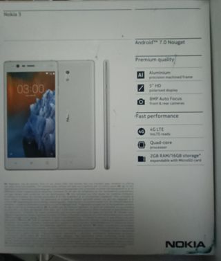 Nokia 3 TA-1032, Android, nero