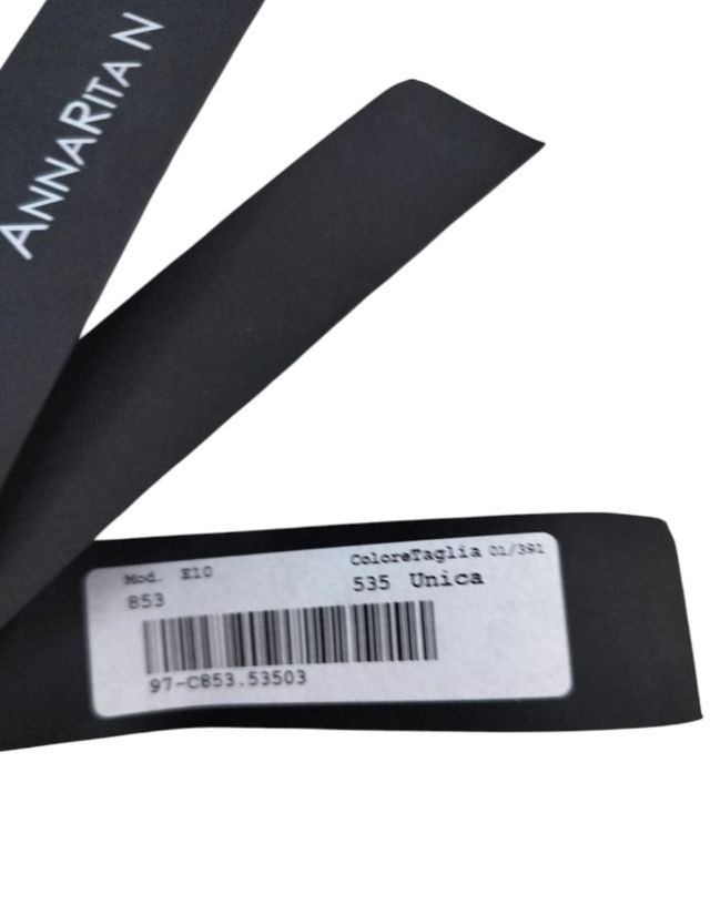 Cintura Annarita N in pelle con fiore