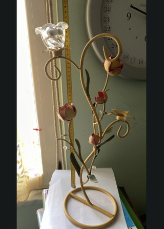 portacandela ferro battuto