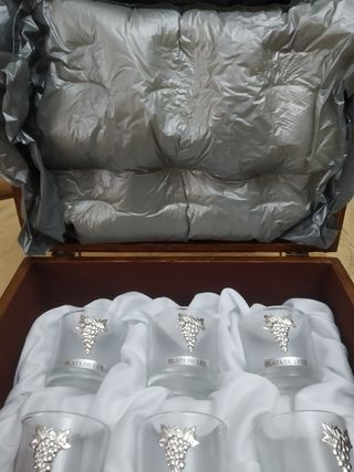 Juego chupitos plata