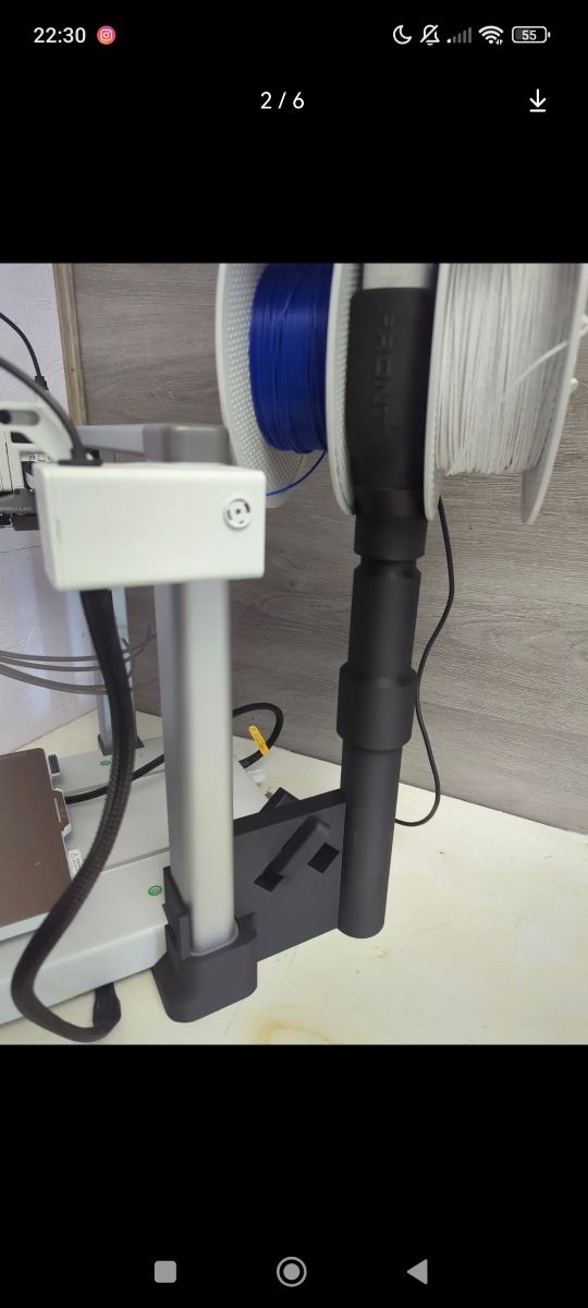 Soporte vertical ams lite bambulab A1 