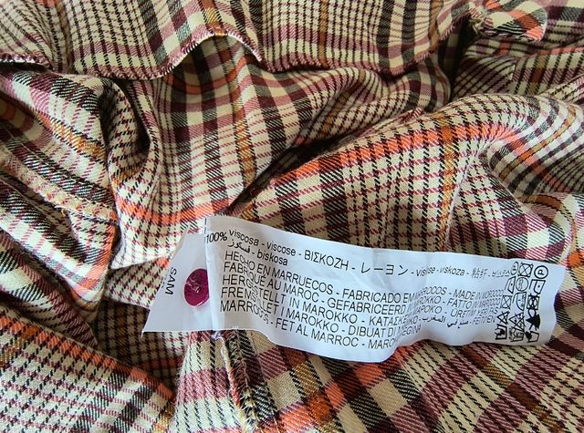 Zara blusa a cuadros