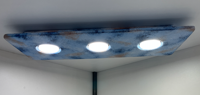 Lampada soffitto ceramica decorata