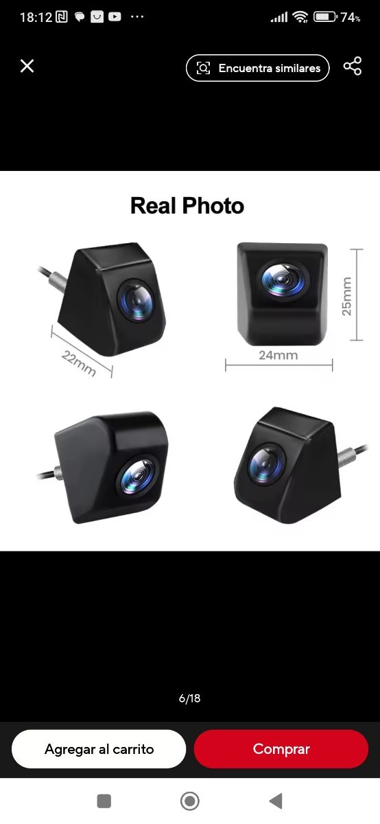 Cámara trasera coche para piezas