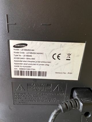 Television Samsung 19” LE 19B450