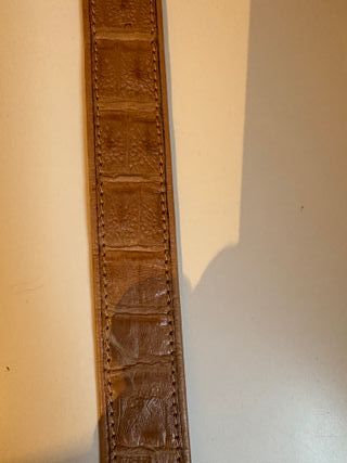 Cintura Vintage CHLOE' in coccodrillo - beige