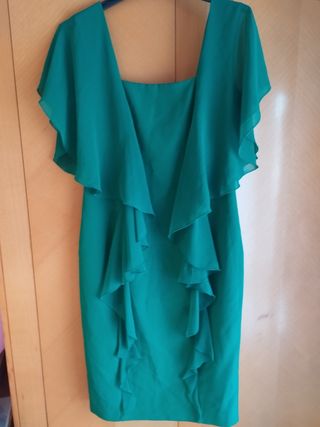 Vestido verde de fiesta talla 40 