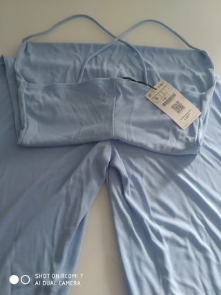 Mono largo azul tirantes