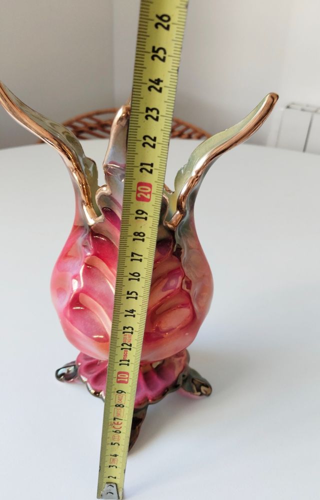 Jarrón antiguo tornasolado años 50