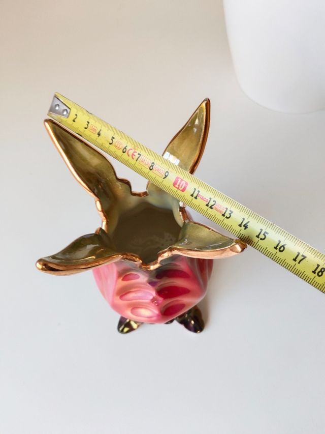 Jarrón antiguo tornasolado años 50