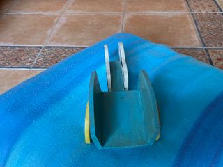 JUGUETE ANTIGUO CARRO BUEYES MADERA