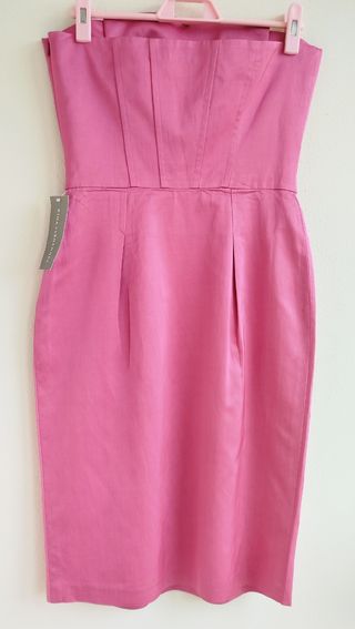 Vestido boda rosa Kina Fernandez  invitada T.40