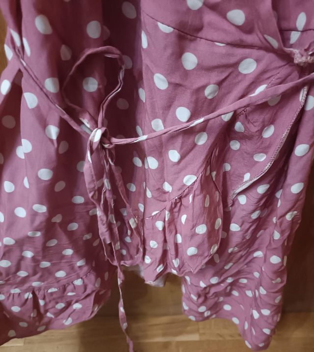 Vestido lunares rosa