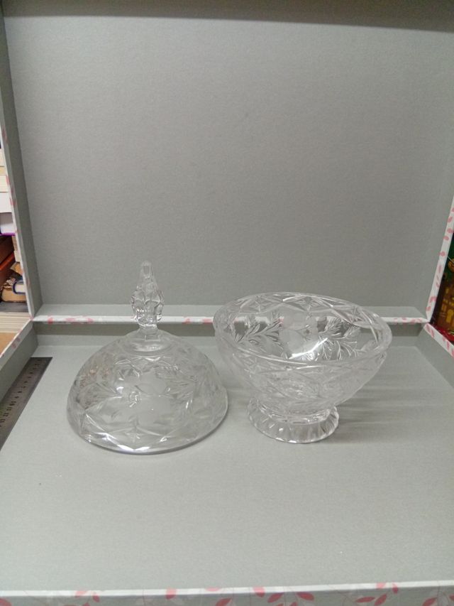 Bombonera de cristal