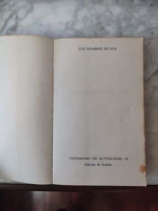Libro " Los Hombres de ETA " Año 1974