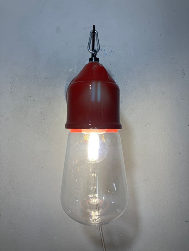 Lampada parete ceramica/vetro