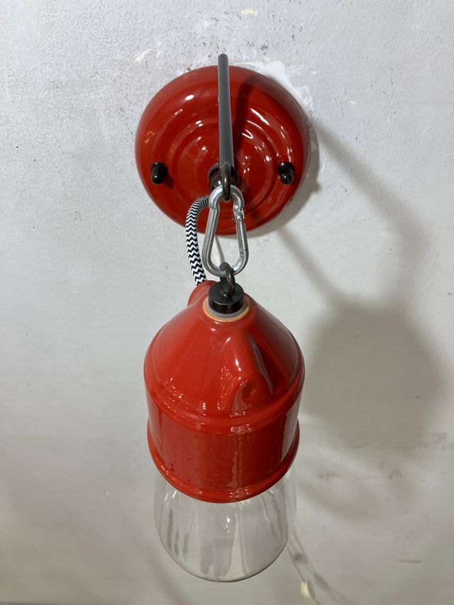 Lampada parete ceramica/vetro