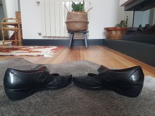 ZAPATOS NEGRO MUJER PITILLOS 37