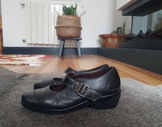ZAPATOS NEGRO MUJER PITILLOS 37