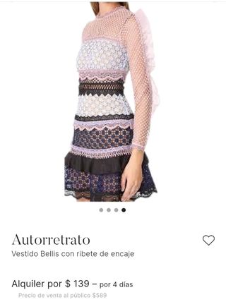 Vestido de encaje. Silvian Heach T 38