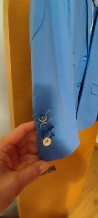 Americana azul hombre