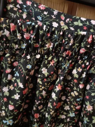 Falda pantalón flores 