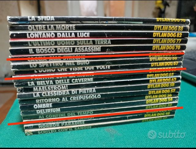Dylan Dog lotto 16 albi (range 46-96)
