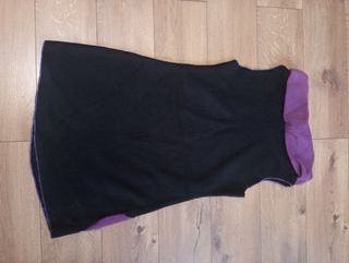 Vestido tejido polar negro y morado