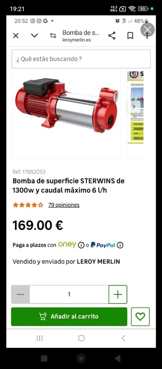 Vendo bomba de riego en perfectas condiciones