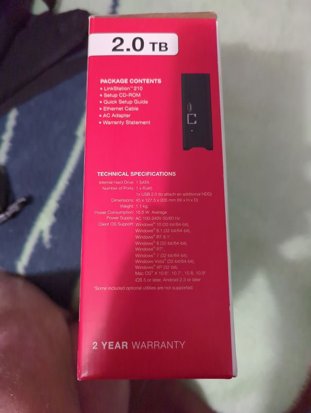 NAS Buffalo Linkstation 210 LS210D 2TB