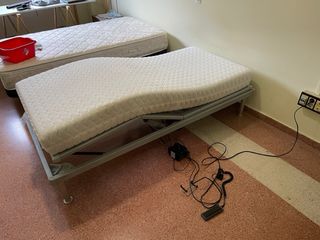 Colchón y somier motorizado