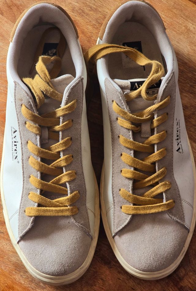 Zapatillas avirex vintage blancas 46