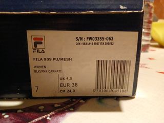 Scarpe running nere/fucsia