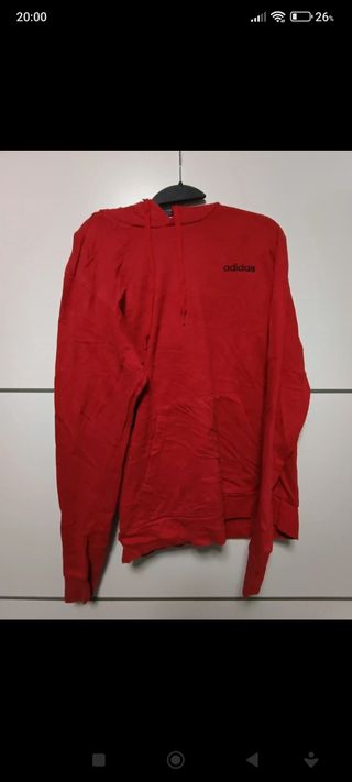 Sudadera roja con capucha Adidas