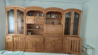 Mueble de salón de madera maciza